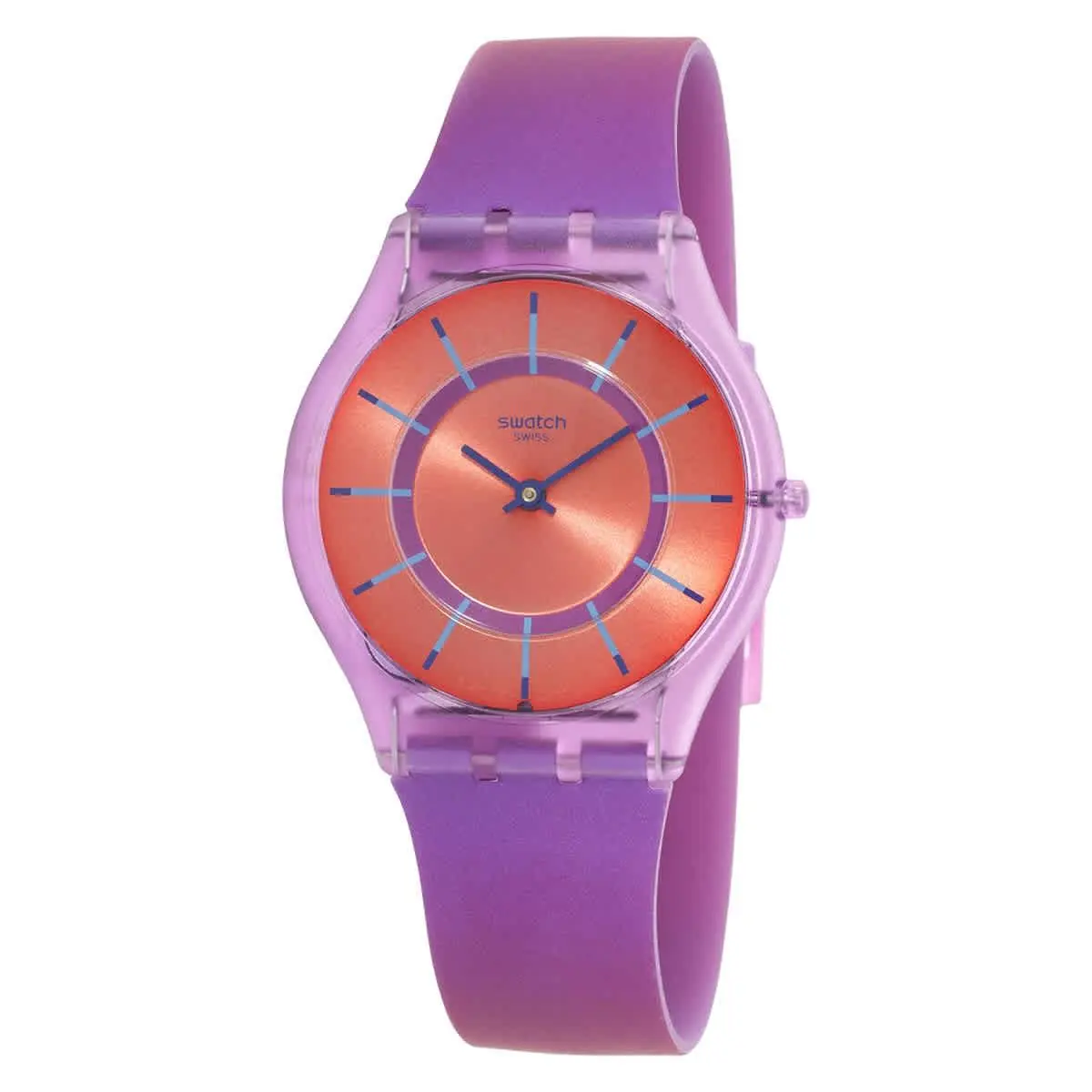 Swatch SS08V108 Sweet Strawberry Dream Dark Pink Sun-brushed Dial 34 mm Unisex