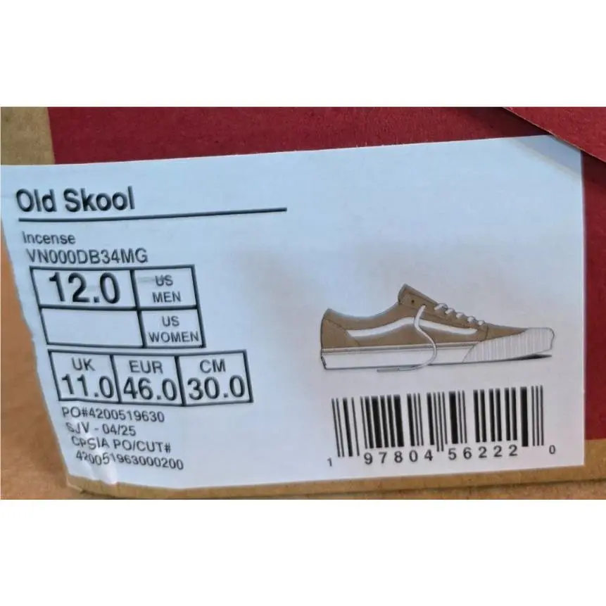 Vans shoes - VN000B34MG - VN000B34MG - Incense (UPC: 197804562220) 6