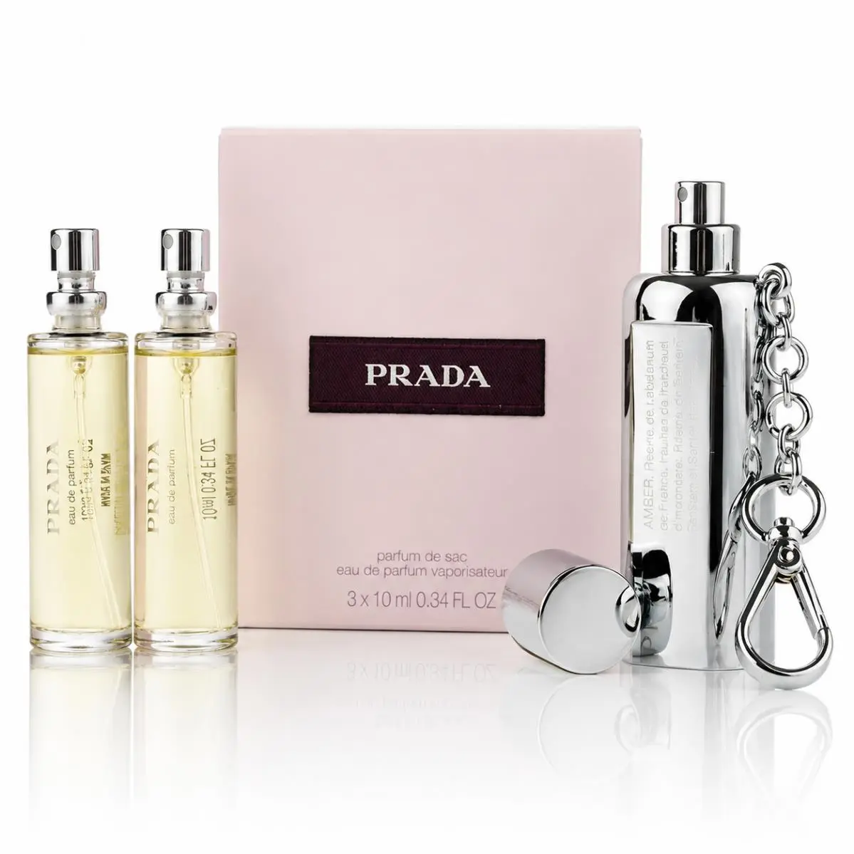 Prada by Prada 3 x 0.34 oz / 3 x 10 ml Eau De Parfum Spray For Women