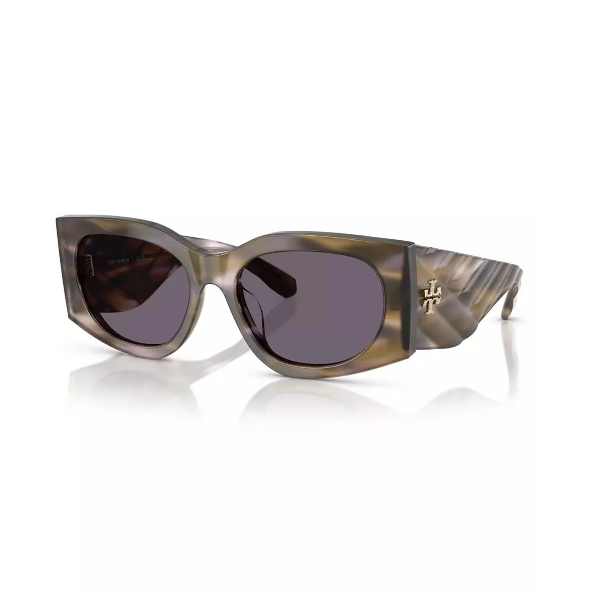 Tory Burch Women`s 56mm Transparent Olive Sunglasses TY7221U-20271A-56