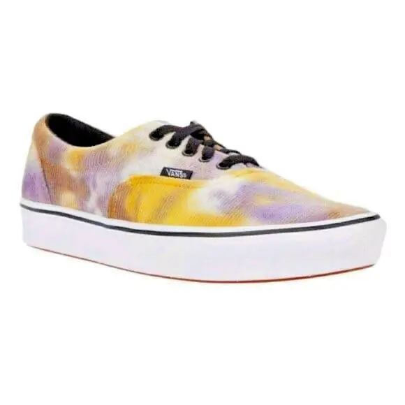 Vans Era Womens Comfycush Shoes Size 8.5 Purple Yellow Sneakers