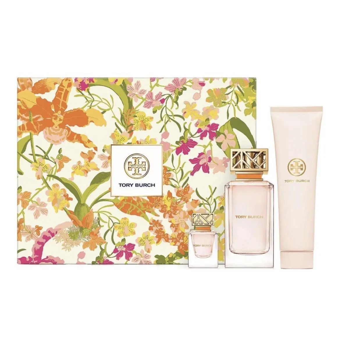 Tory Burch by Tory Burch 3pc Set-3.4oz/100ml Lotion Mini Spray 7ml