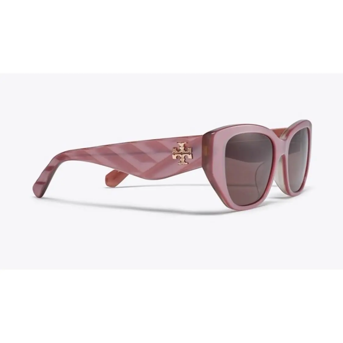 Tory Burch Kira TY7196U Pearlized Pink Rectangle Sunglasses 1947/73