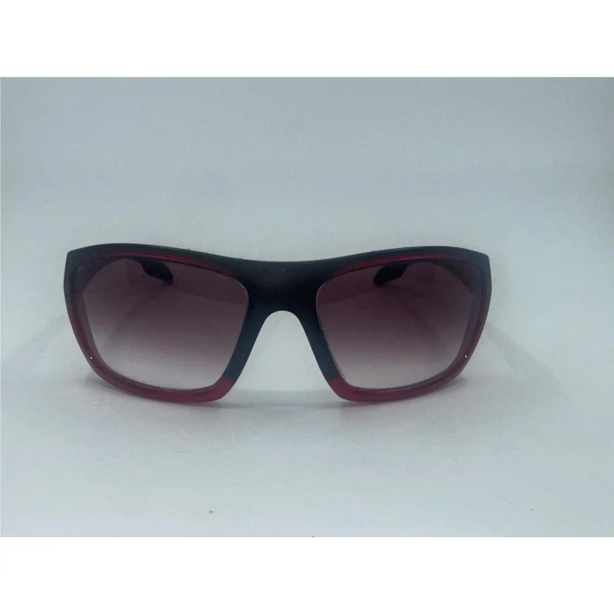 Prada Sport SPS01O Black Red Wraparound Sunglasses W/box