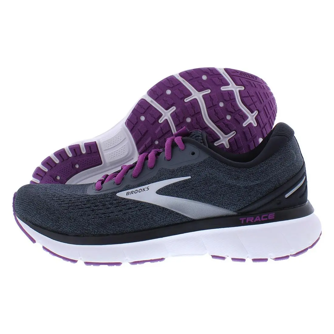Brooks Trace Womens Shoes Size 5 Color: Black/purple/grey
