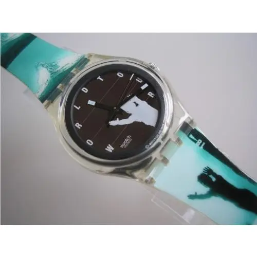 World Solar Switzerland Teal Swiss Alps Solar Swatch Nib-rare