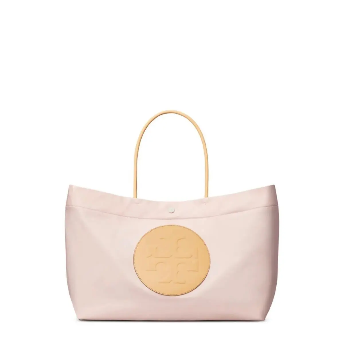 Tory Burch Ella Twist Tote Womens OS Rose Mist Pink Large Nylon Bag 151463