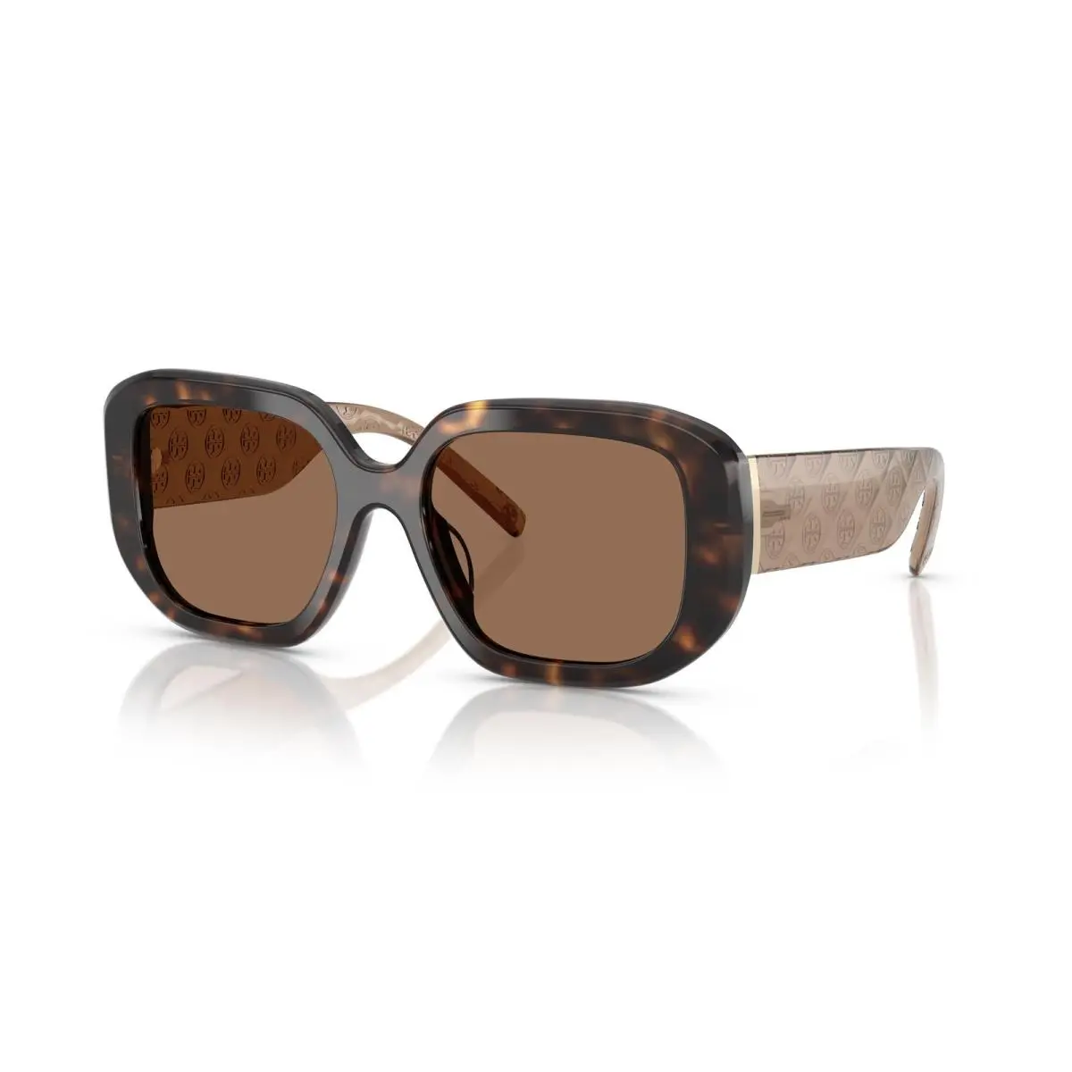 Tory Burch Women`s 54mm Transparent Brown Sunglasses TY7218U-196473-54