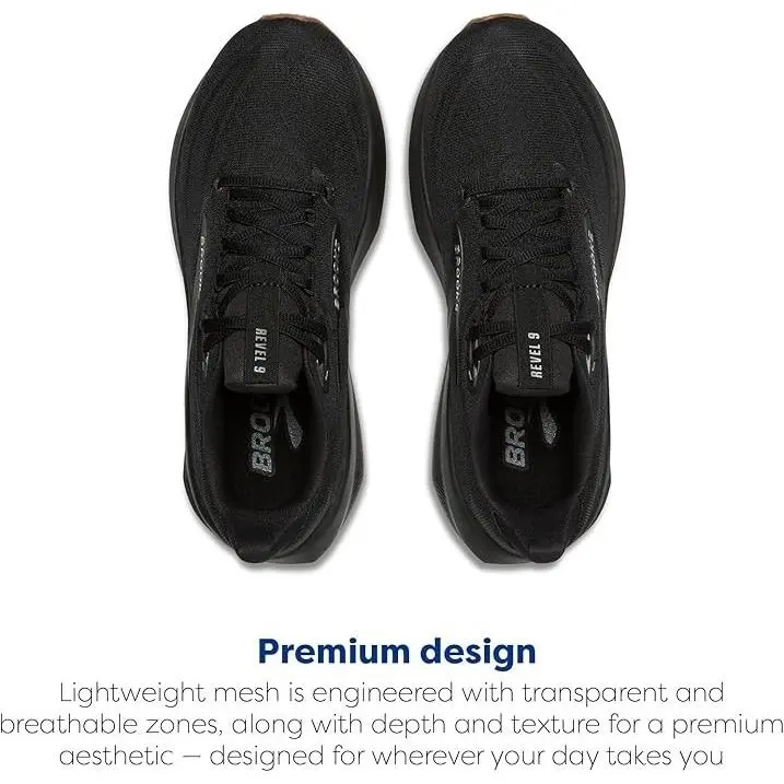 Brooks shoes - Brooks Revel - Revel - Black/Ebony/Biscuit 2