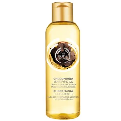 The Body Shop Chocomania Beautifying Oil For Hair Face Body 3.3 fl oz 100 ml by THE BODY SHOP