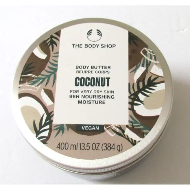 The Body Shop Coconut Jumbo Vegan Body Butter 13.5oz For Very Dry Sk