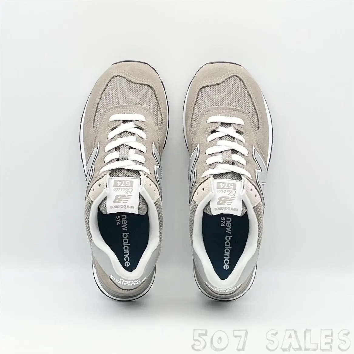 New Balance shoes - New Balance 574 - WL574EVG - White 5