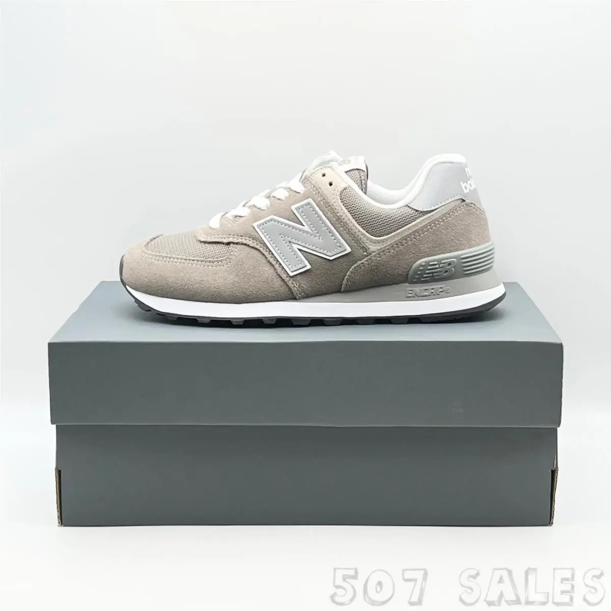 New Balance shoes - New Balance 574 - WL574EVG - White 7