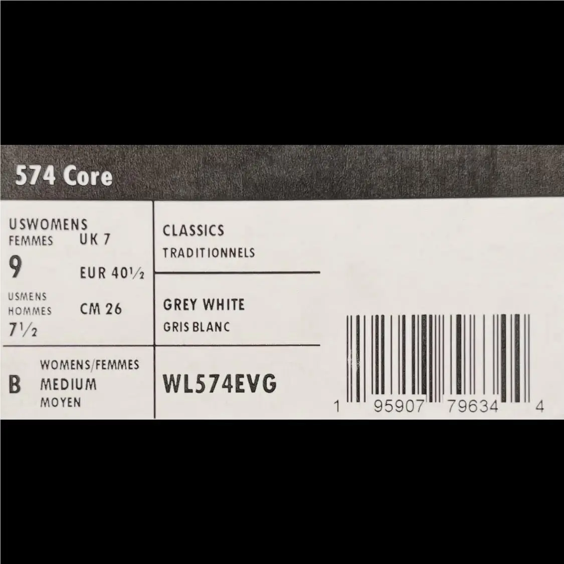 New Balance shoes - New Balance 574 - WL574EVG - White 20