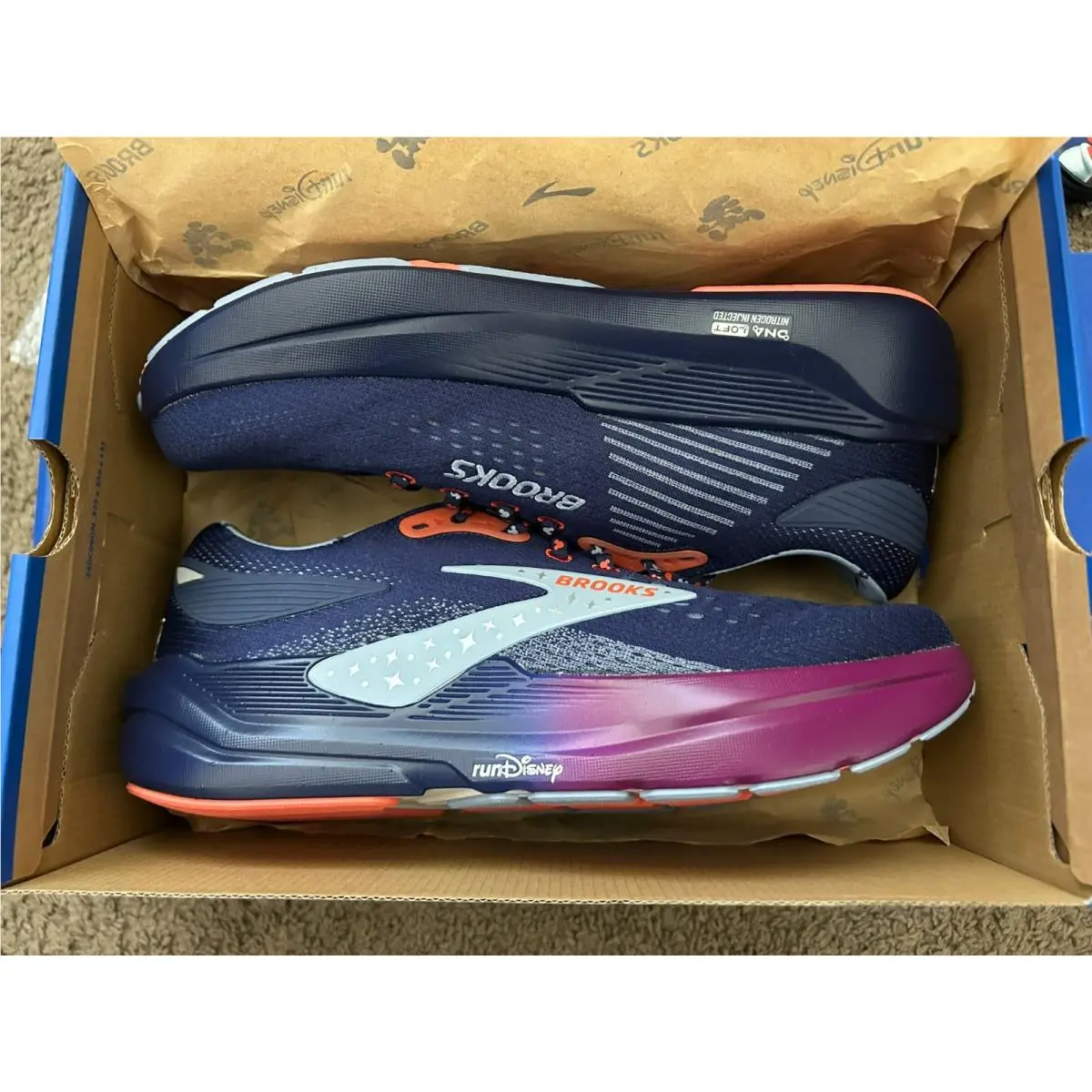 2026 Run Disney Wdw Marathon Brooks Ghost Max 3 Wdw Castle Men’s Size 12.5