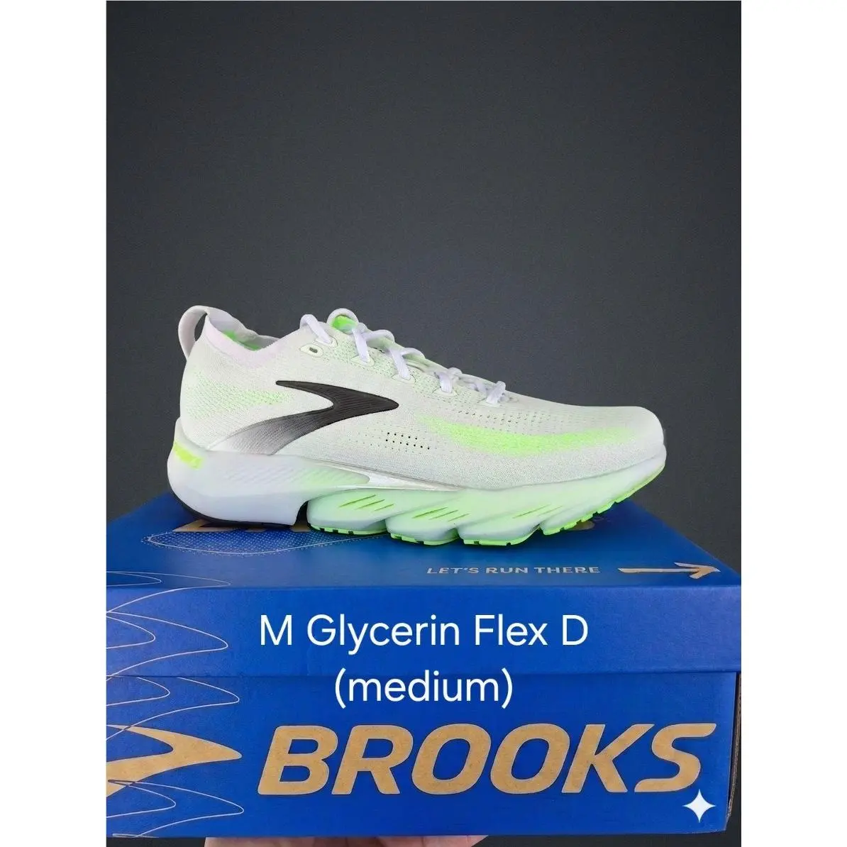 Brooks Mens Glycerin Flex D Green/white Running Shoes