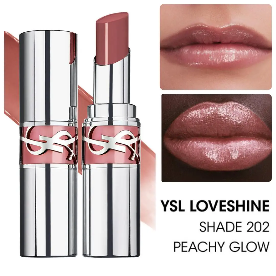 Ysl Loveshine High-shine Caring Lipstick 202 PEACHY GLOW by Yves Saint Laurent