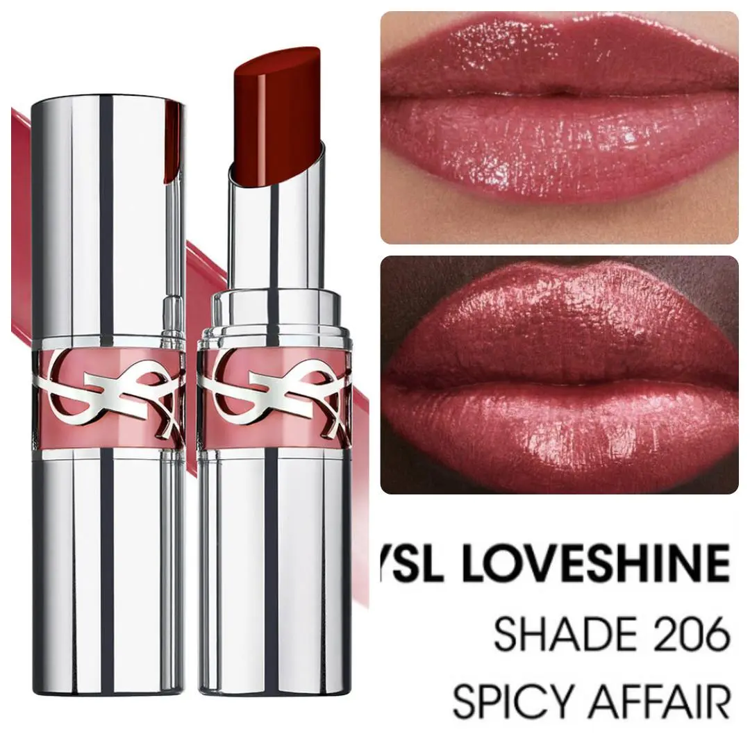 Ysl Loveshine High-shine Caring Lipstick 206 SPICY AFFAIR by Yves Saint Laurent