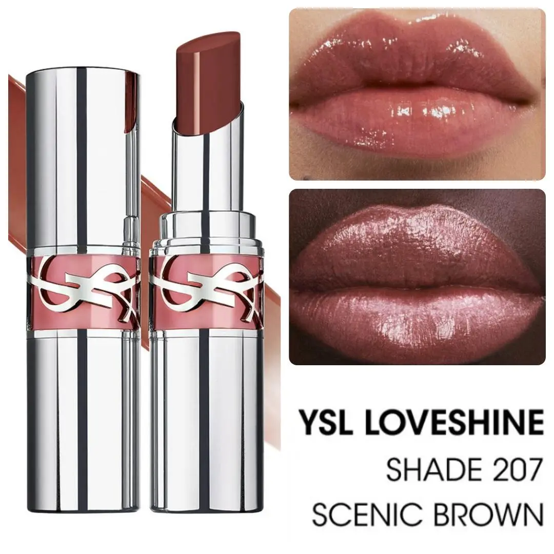 Ysl Loveshine High-shine Caring Lipstick 207 SCENIC BROWN by Yves Saint Laurent