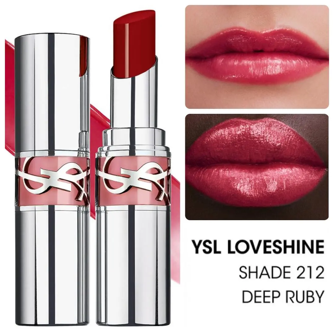 Ysl Loveshine High-shine Caring Lipstick 212 DEEP RUBY by Yves Saint Laurent