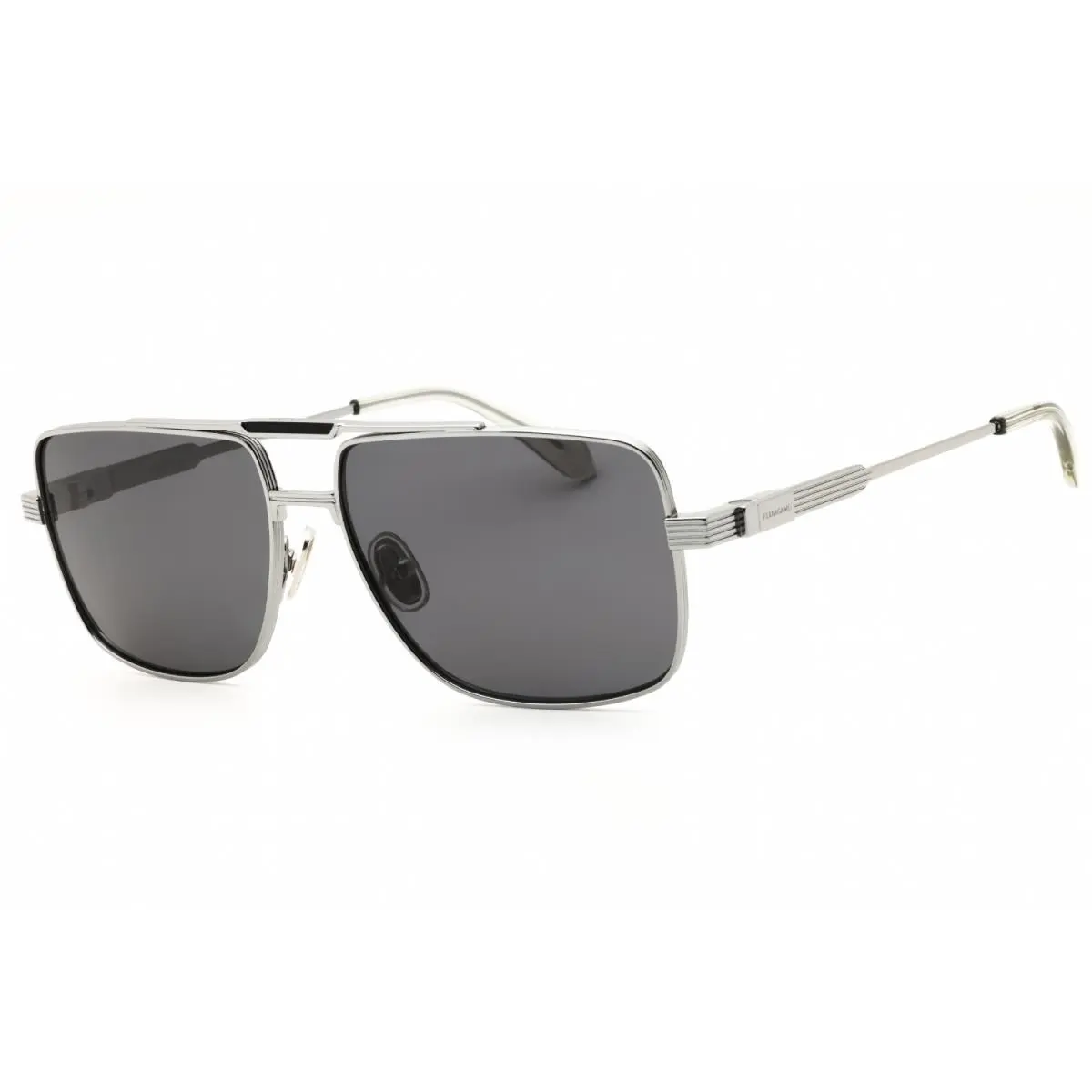 SF318SP 021 Sunglasses Ruthenium Frame Grey Lenses 60mm by Salvatore Ferragamo