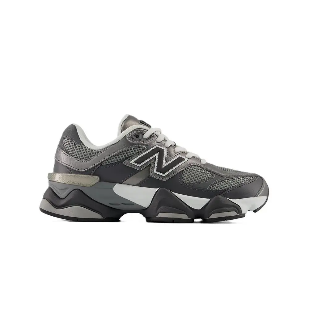 Big Kid`s New Balance 9060 Lace Grey Black G90603BN
