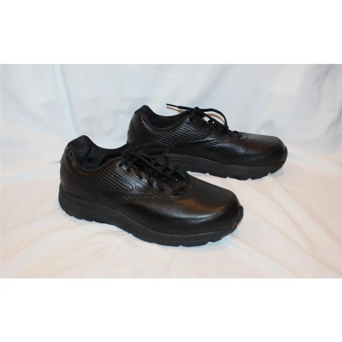 Brooks Addiction Walker 2 Men`s Leather Walking Sneakers Black 12.5 4E Wide