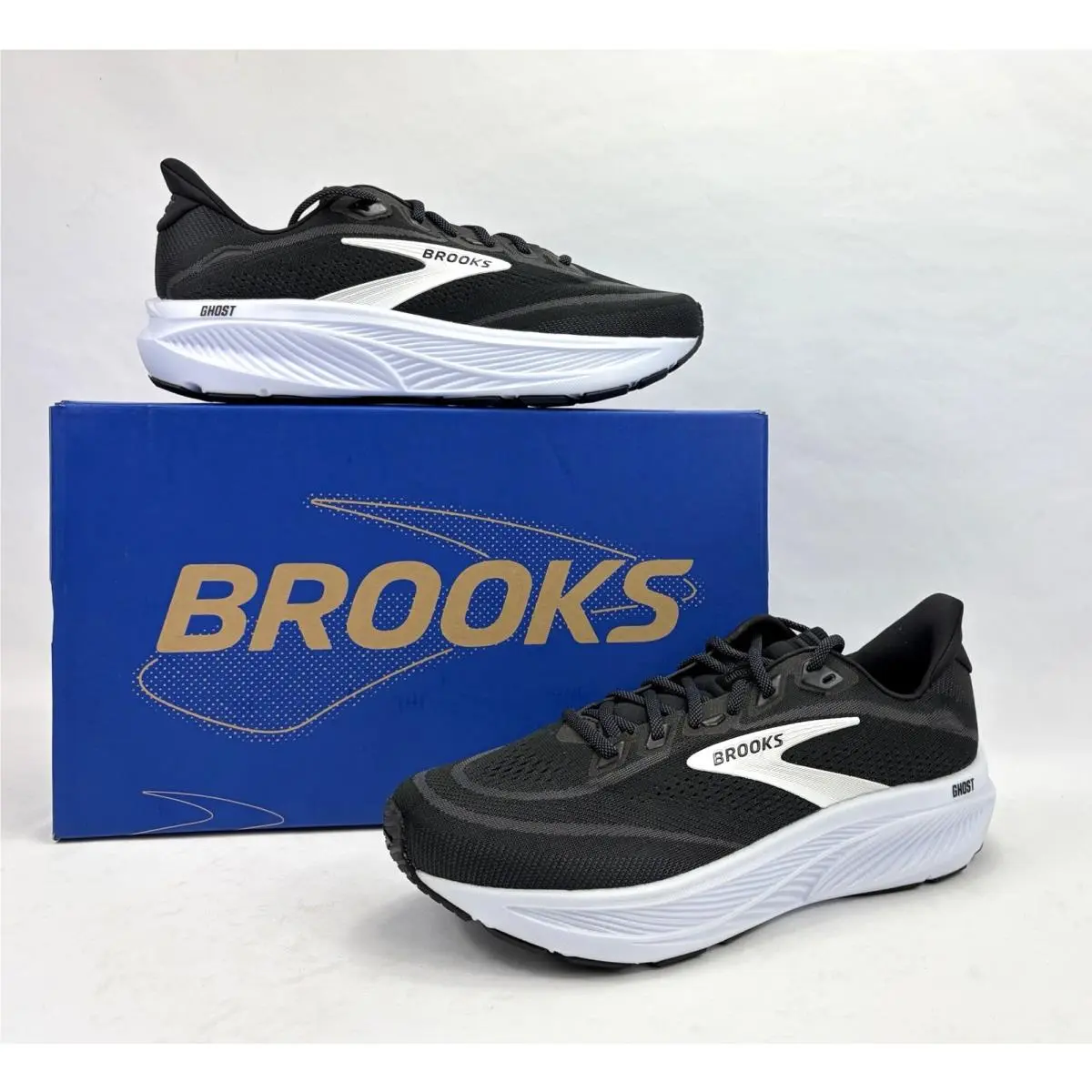 Brooks Ghost 18 Running Sneaker Shoes 120482 Black/grey/white Women`s 11EE