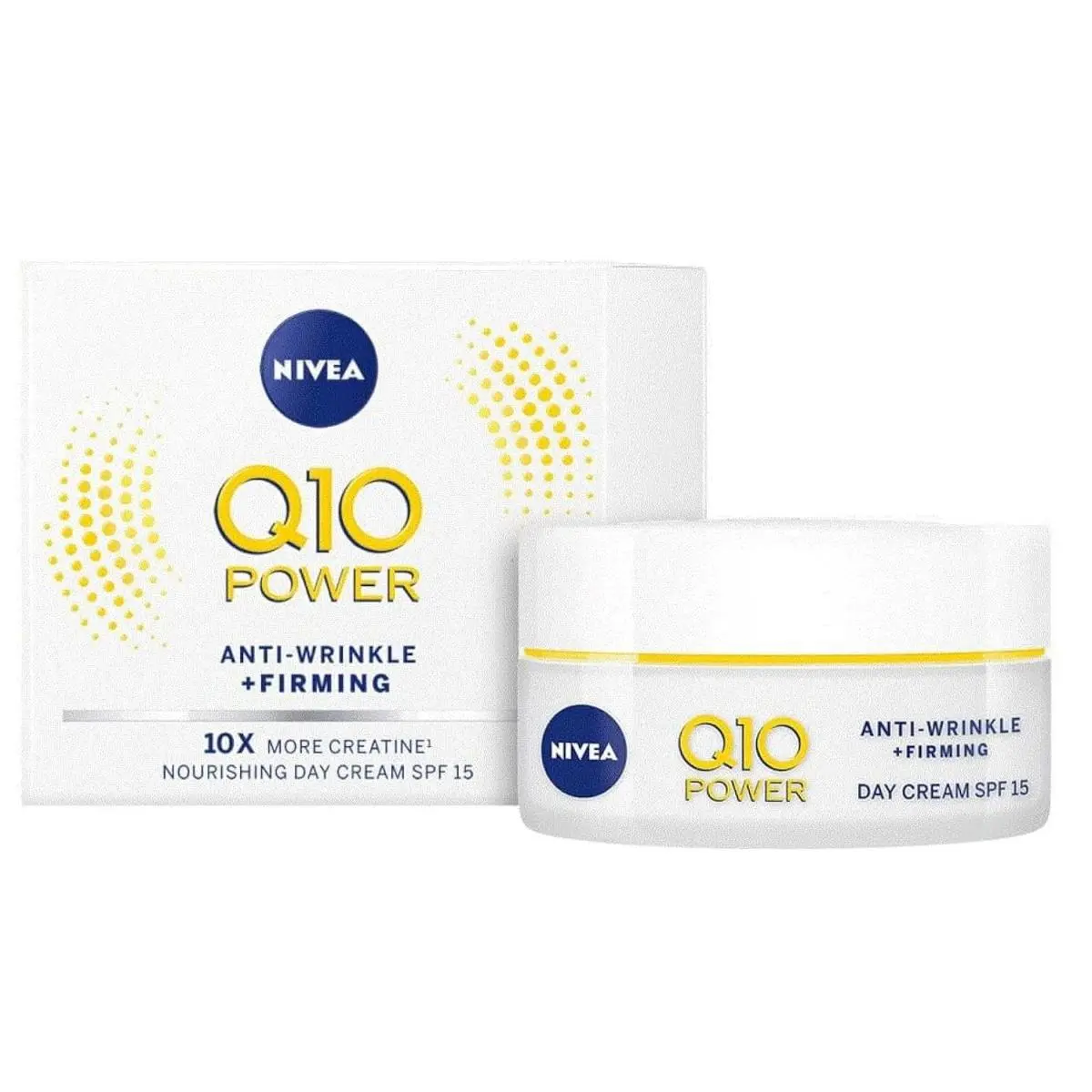 Q10 Power Daily Face Cream 50 ml Bundle of 3 Anti‑aging Formula by Nivea
