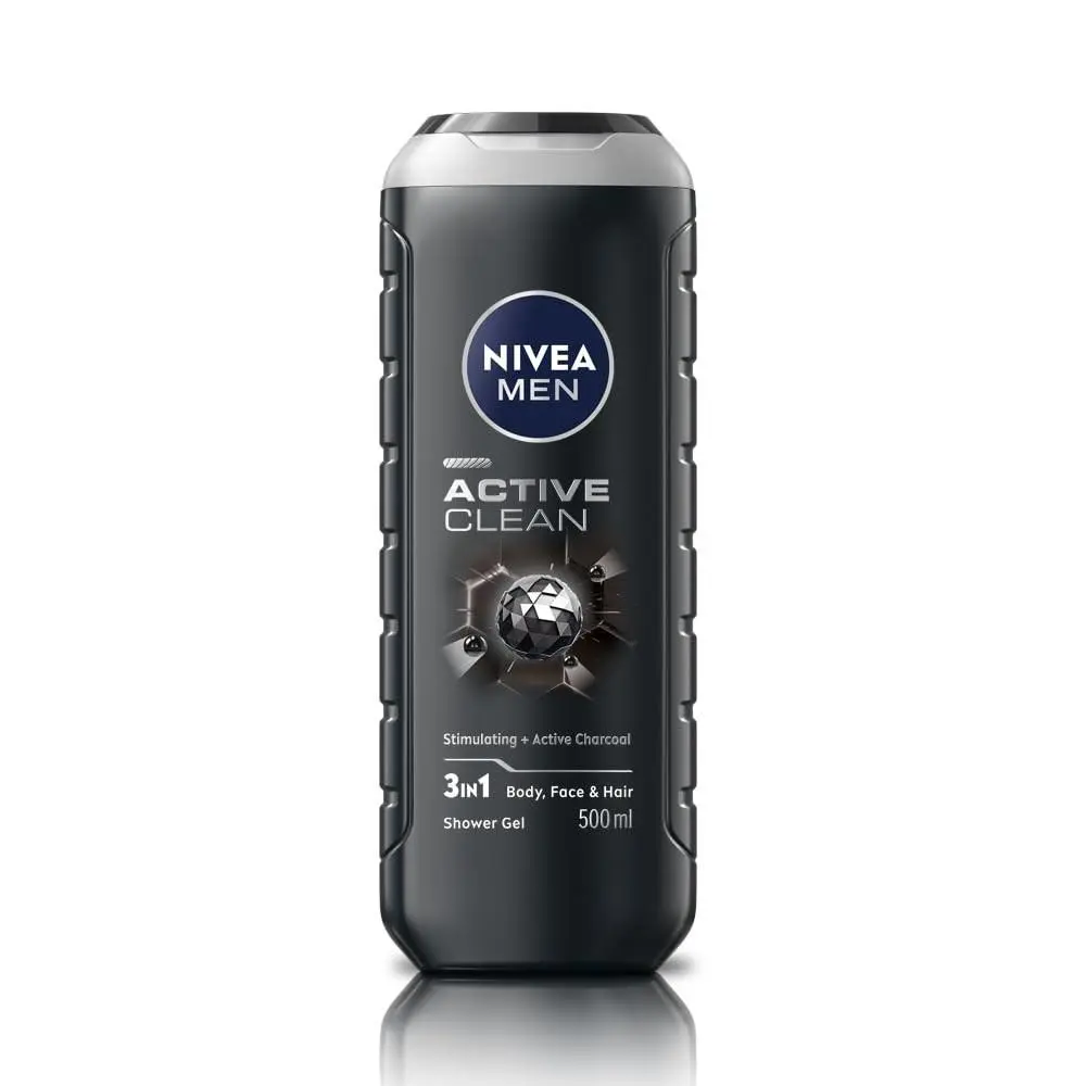 Nivea Men Active Clean Shower Gel 500 ml Pack of 1