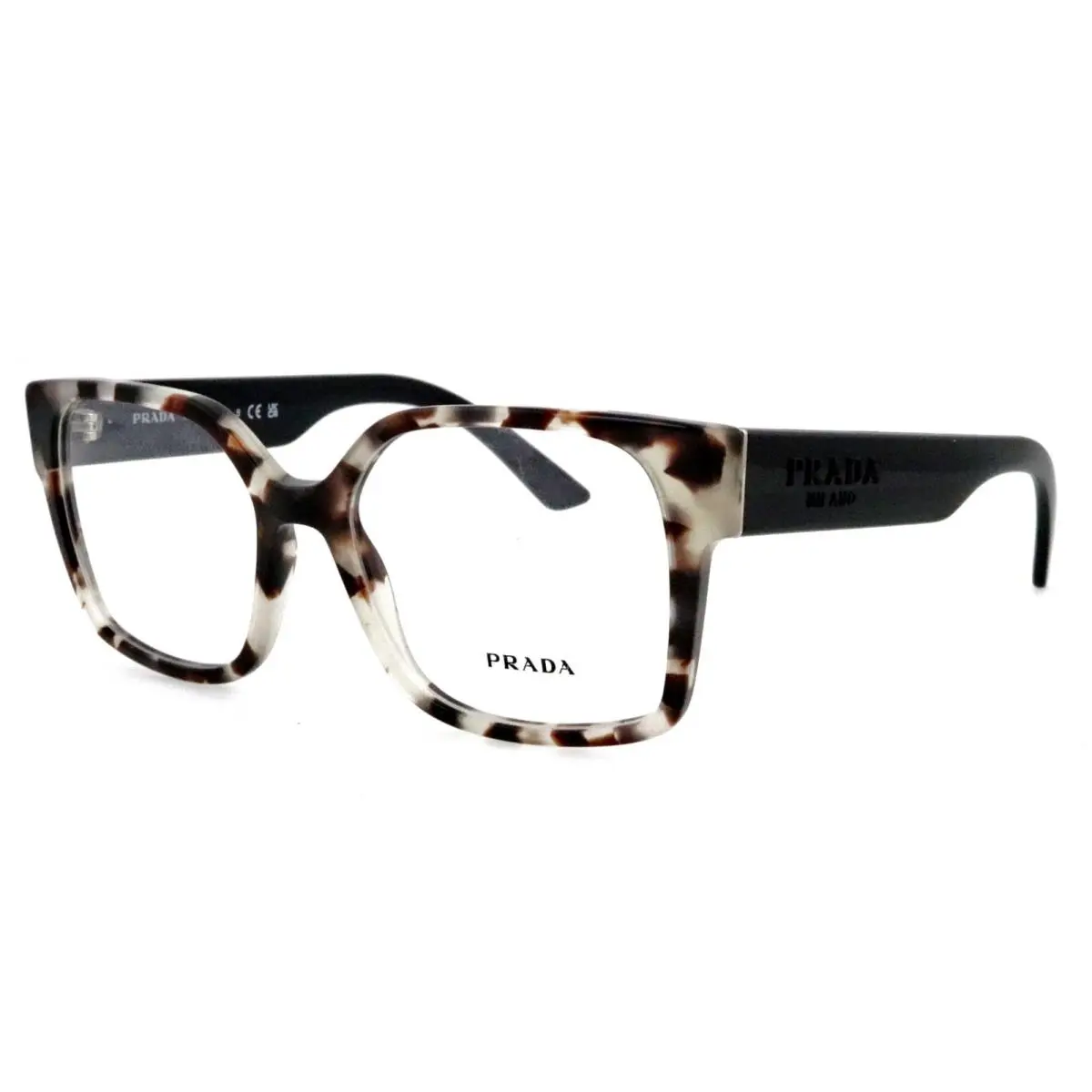 Prada VPR10W UAO-1O1 54mm Snow Leopard Black Eyeglasses Frames Italy