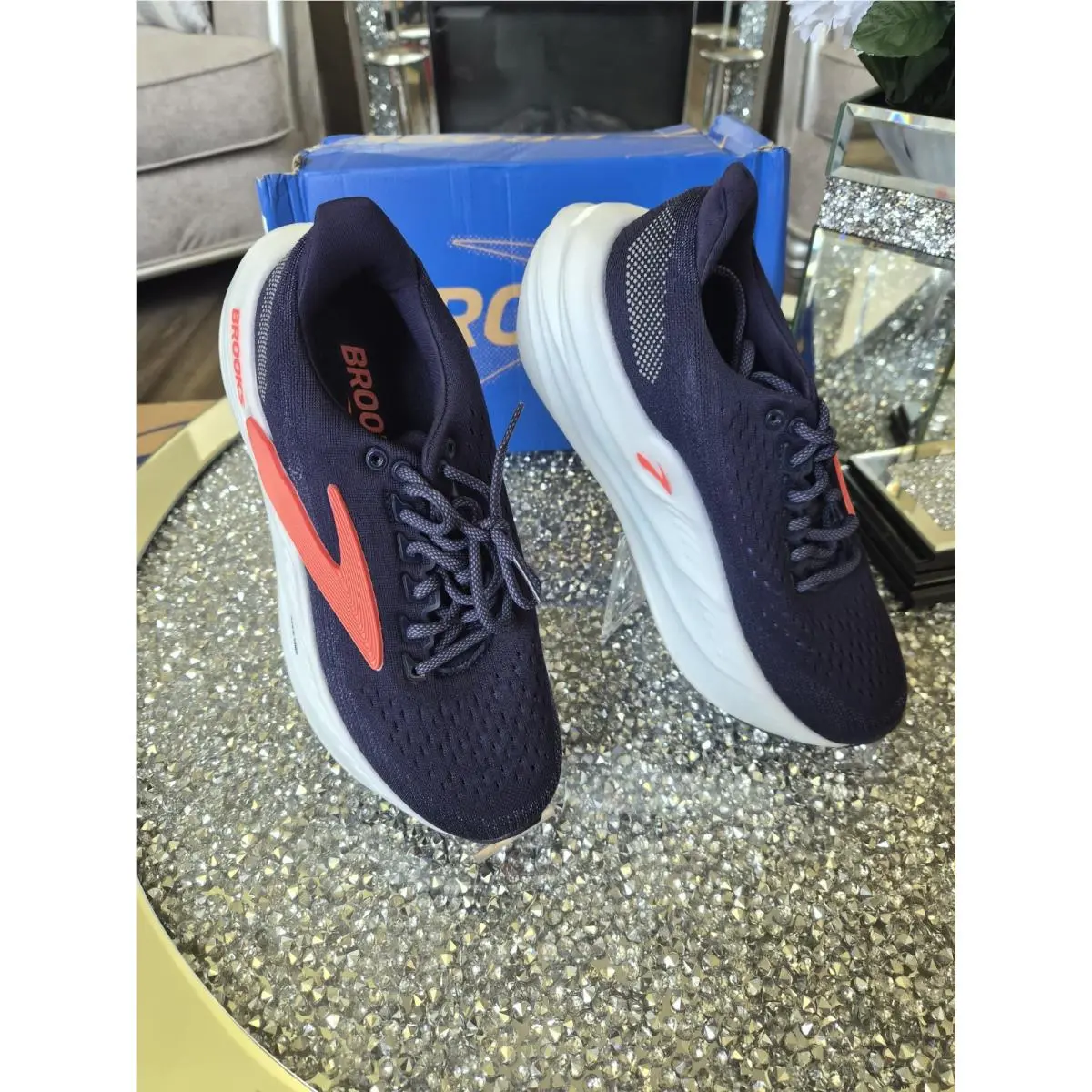 Brooks Glycerin Max Women`s Size 8.5B Blue Rinbon/ Coral