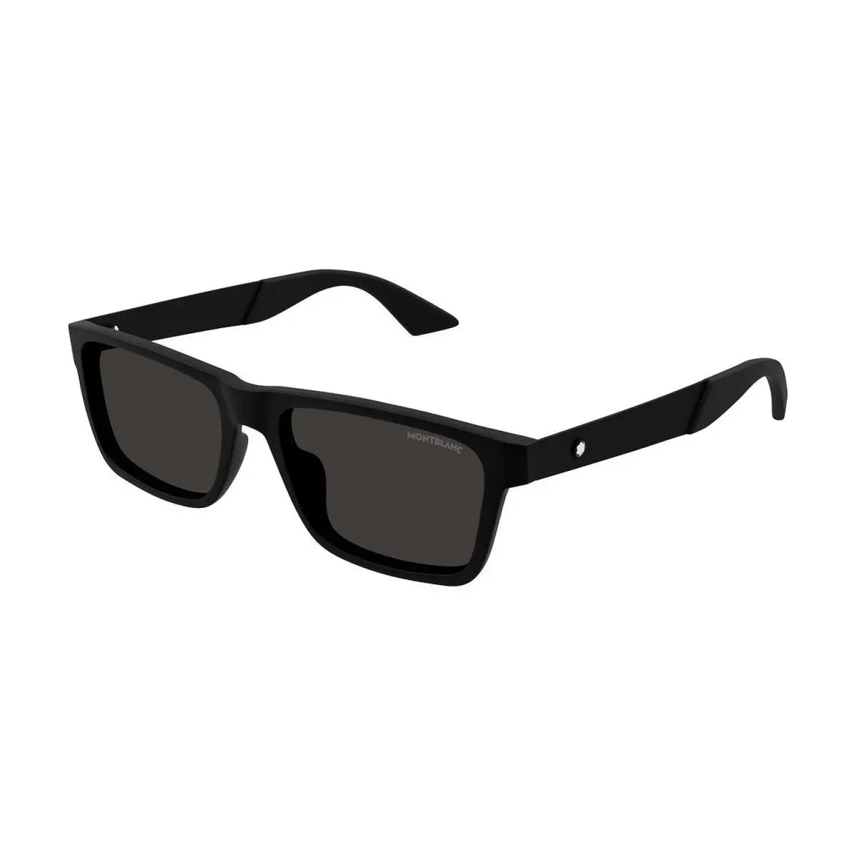 Unisex Rectangle Sunglasses MB0299S Various Colors Black by Montblanc