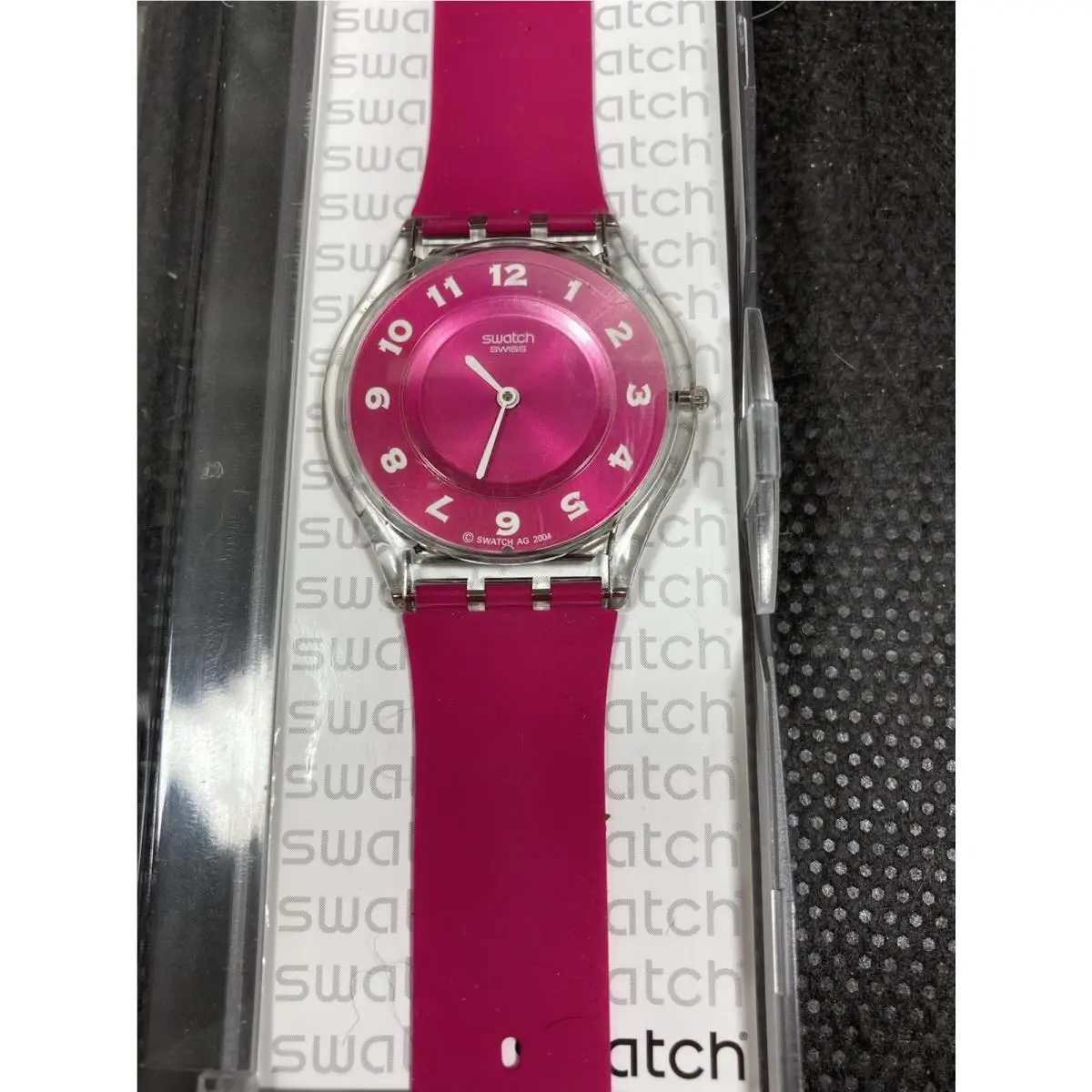 Watch Skin Rose De Plaisir SFK218C Pink Silicon Strap - Working Rare by Swatch