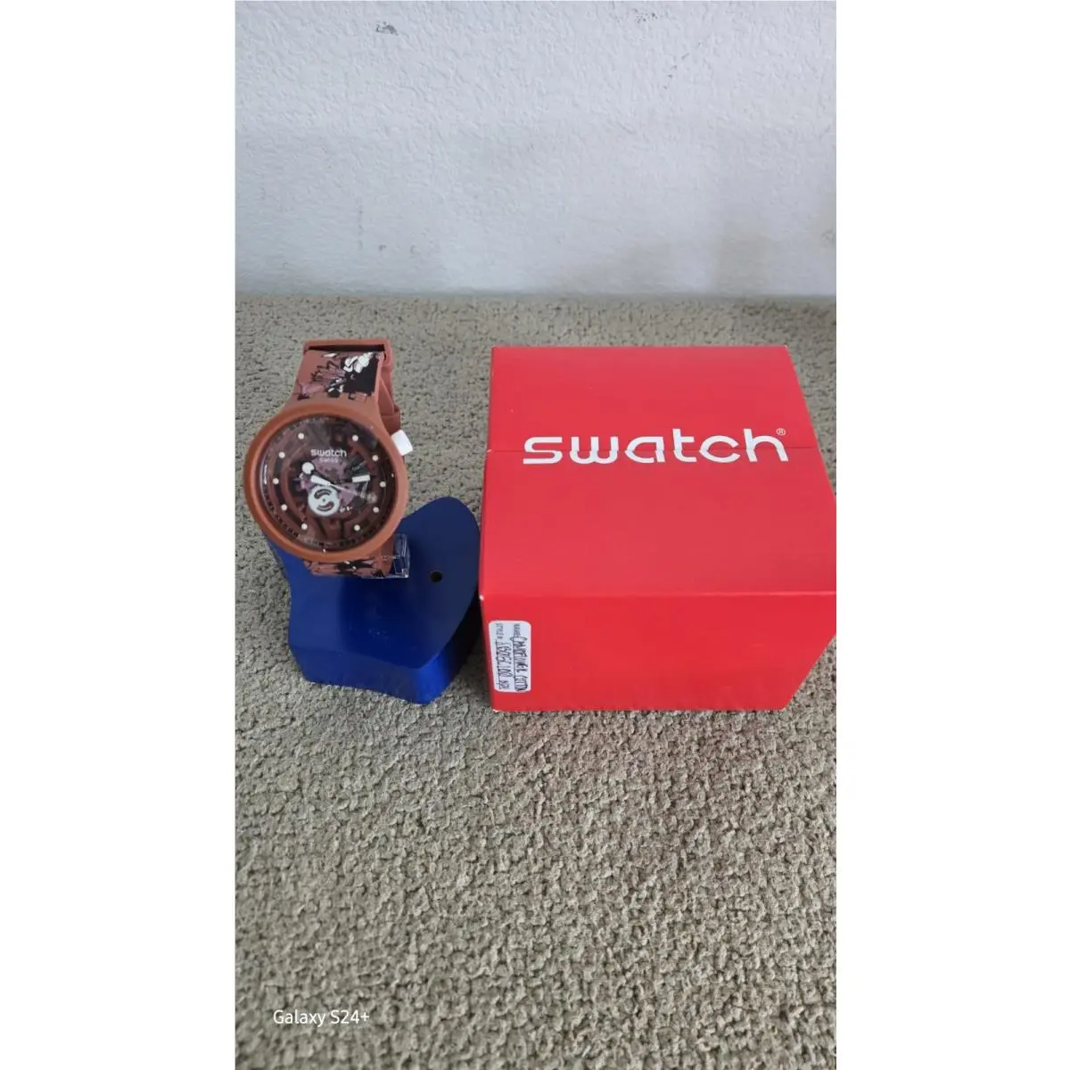 Swatch BB Big Bold Camoflower Cotton SB05C100 47mm Bioceramic Watch