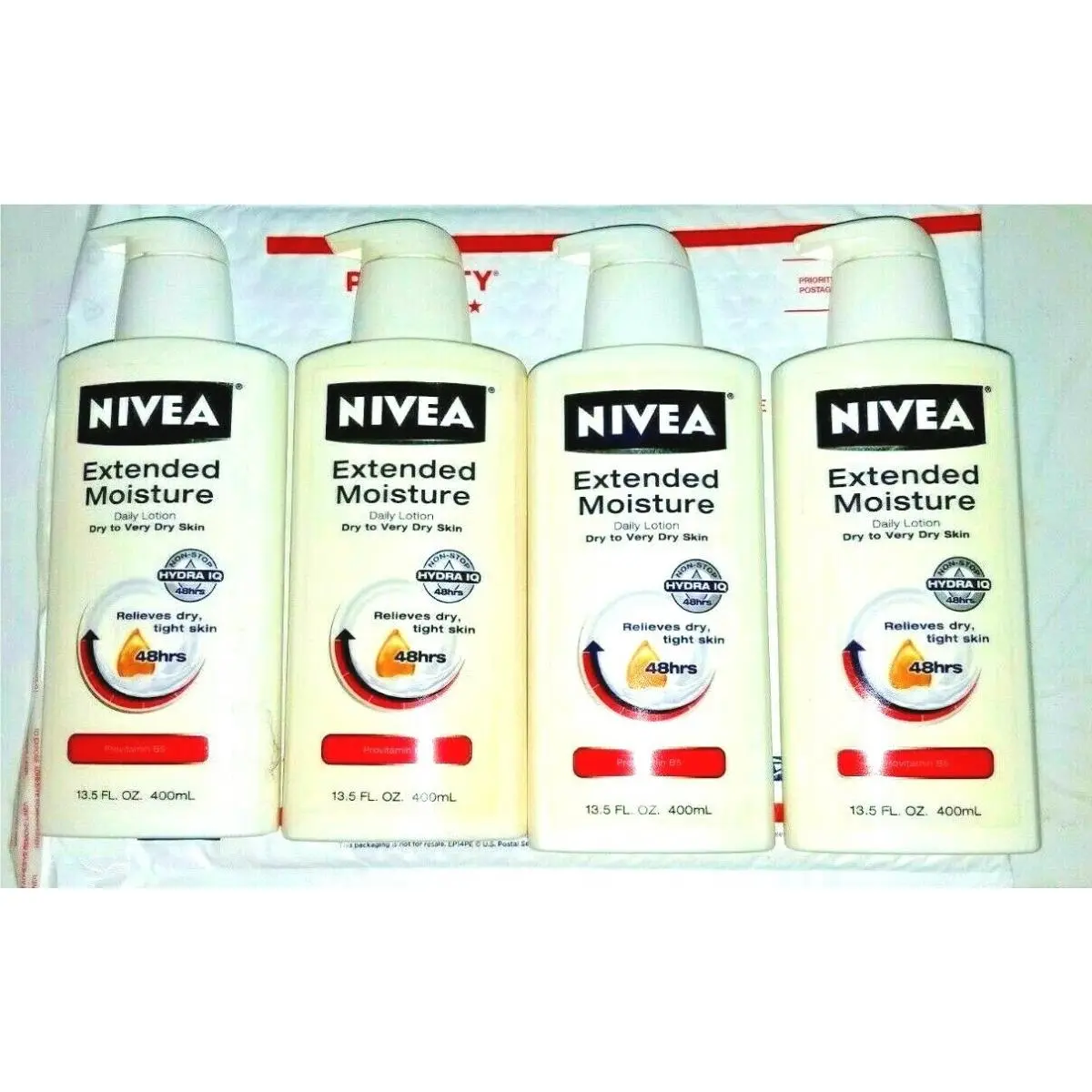 4x  Extended Moisture Lotion Dry To Very Dry Skin 48hrs Hydra IQ 13.5 oz by Nivea