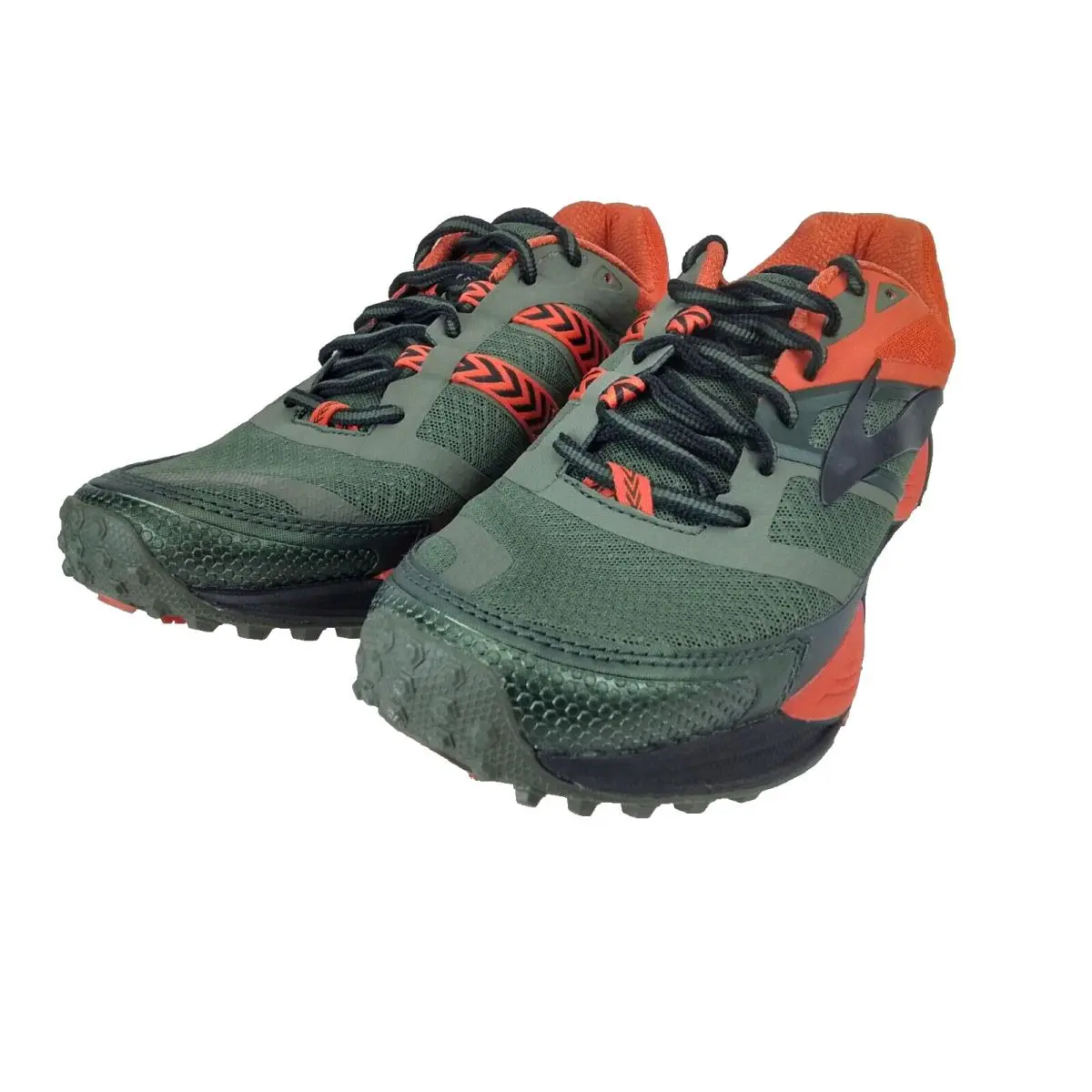 Brooks Cascadia 12 Cushion Men`s Trail 8.5 US Green/orange/black