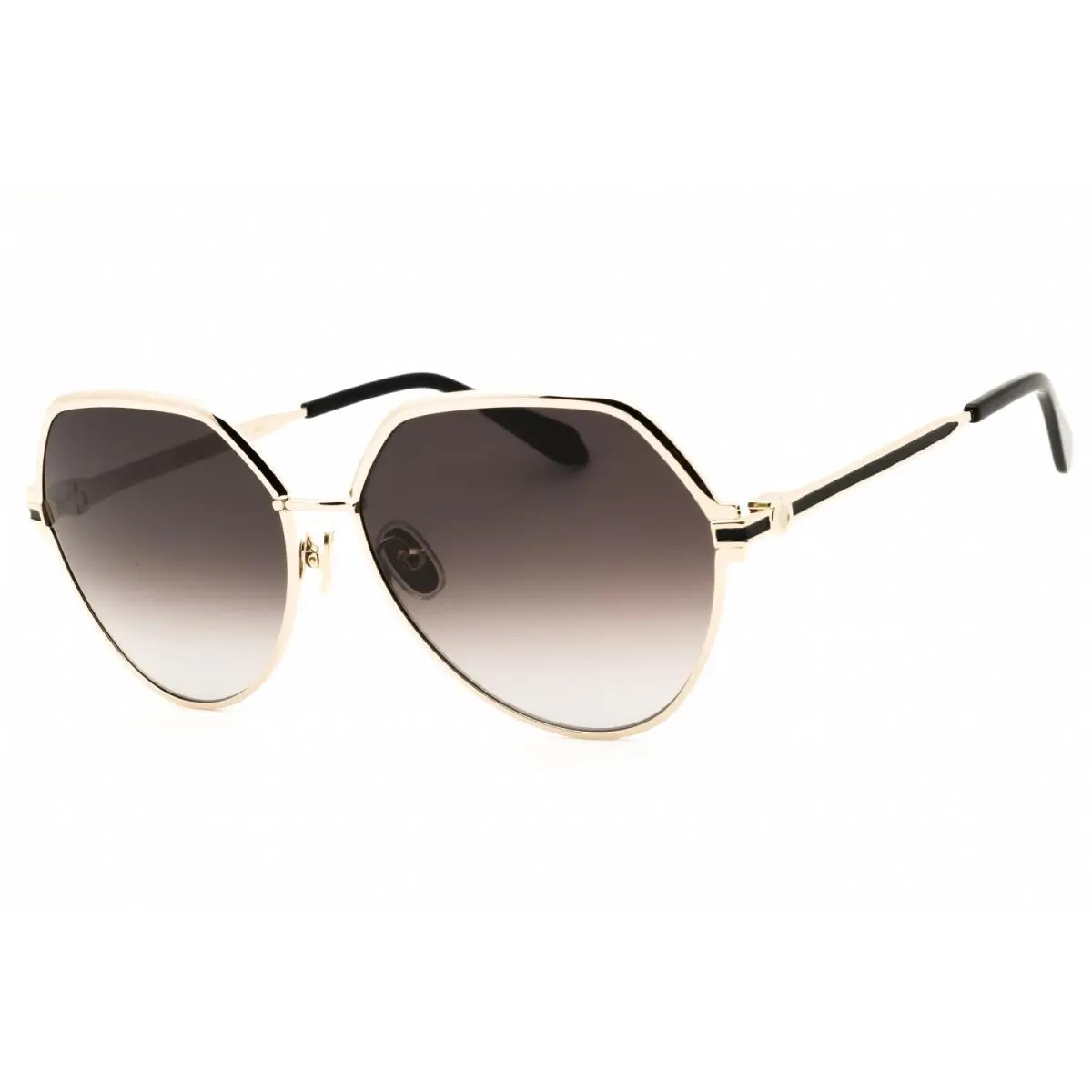 SF325S 738 Sunglasses Gold Frame Gray Gradient Lenses 62mm by Salvatore Ferragamo