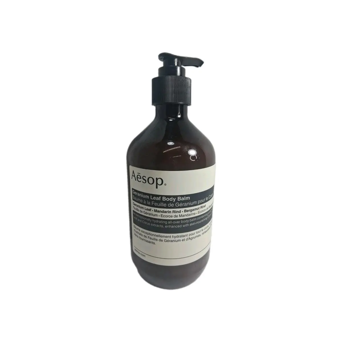 Geranium Leaf Body Balm Hydrating Lotion 16.5 Oz. 500ml Pump Bottle by Aesop