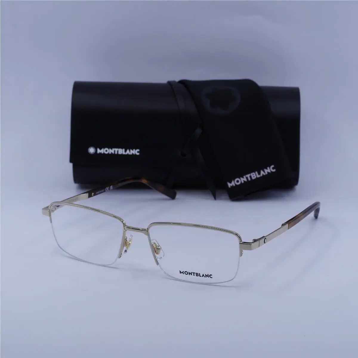 Montblanc MB0020O 003 Gold 56mm Eyeglasses