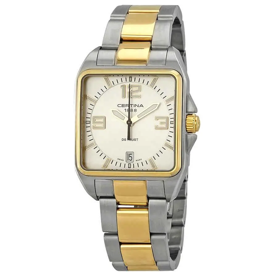 Certina DS Trust Silver Dial Watch C019.510.22.037.00 - Dial: Silver, Band: Two-tone (Yellow Gold-tone and Silver-tone)