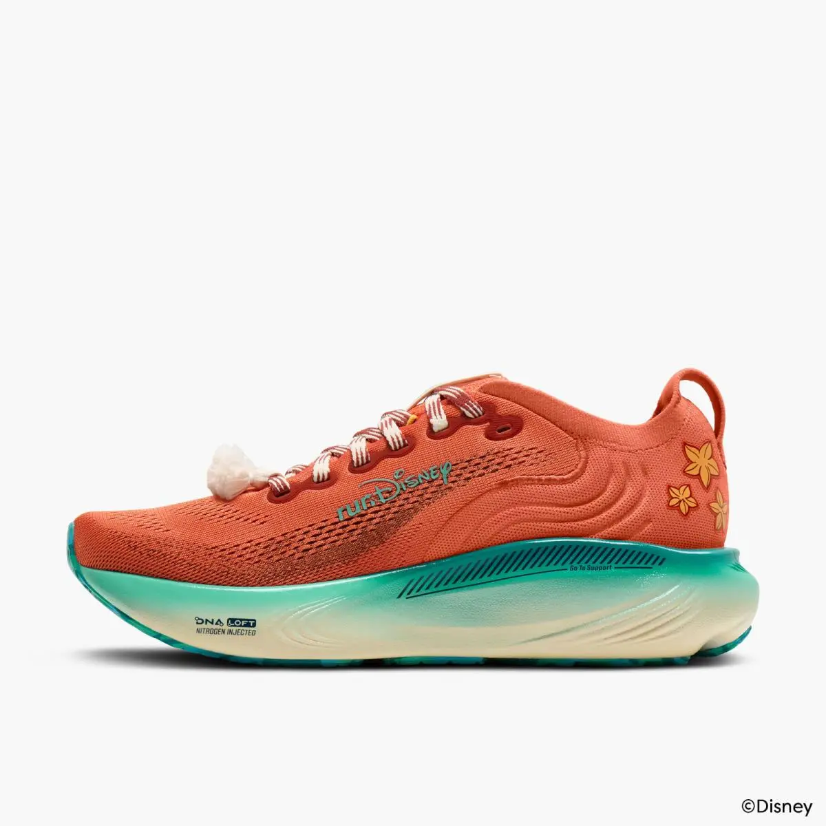 Brooks shoes - Adrenaline GTS 25 Moana Run Disney - Orange / Blue / Yellow (UPC: 195394924756) 7