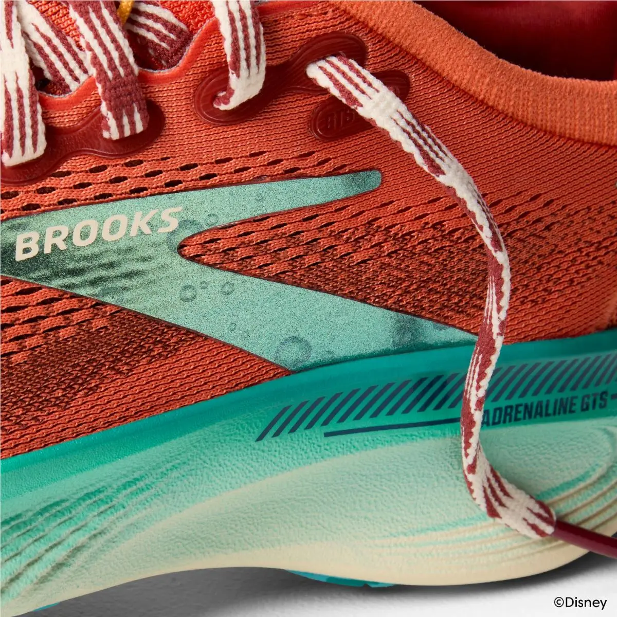 Brooks shoes - Adrenaline GTS 25 Moana Run Disney - Orange / Blue / Yellow (UPC: 195394924756) 5