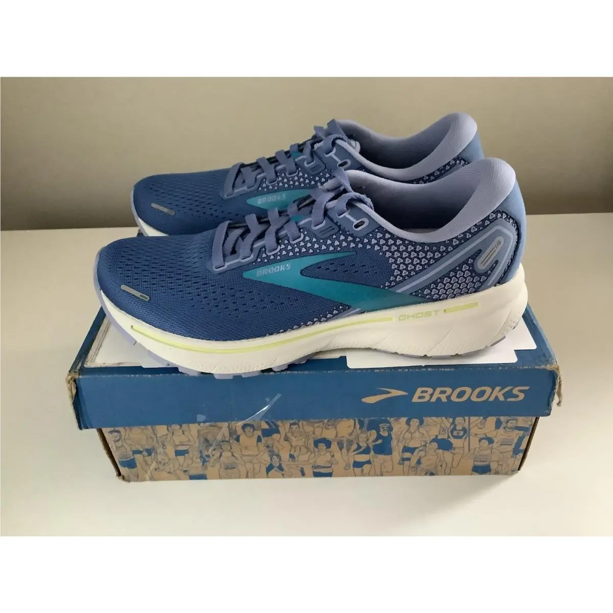 Brooks Ghost 14 Women`s Running Shoes - Blue - Sz 7.5