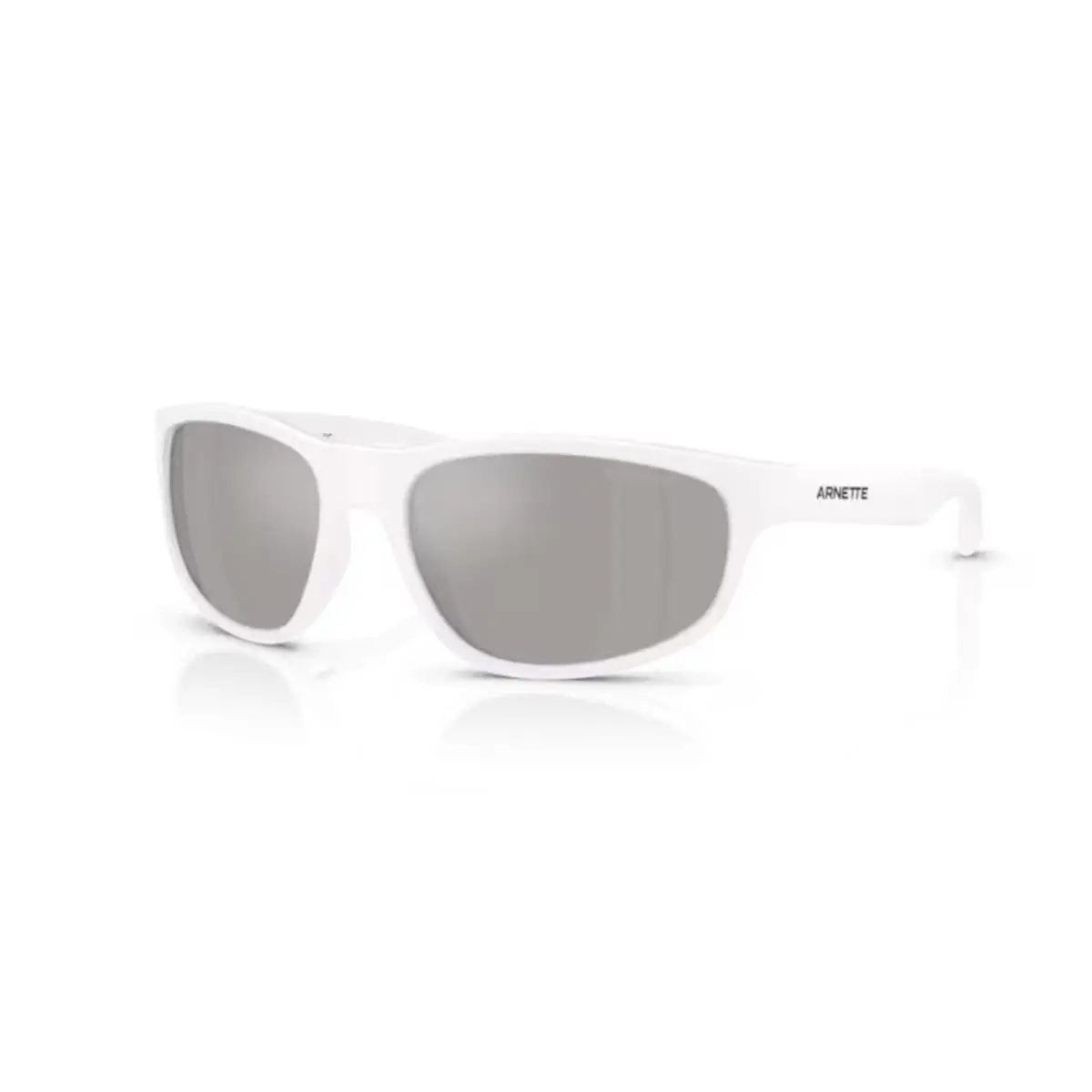 Arnette E.z. AN4351 29776G 56MM Opal White Matte/shiny/light Grey Mirror Silver