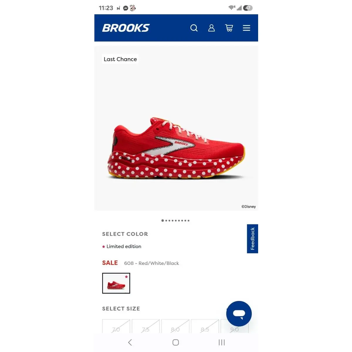 Brooks shoes - Brooks Ghost Max 2 Minnie Mouse - 1105071D008 - Red, White, Yellow, Black 0
