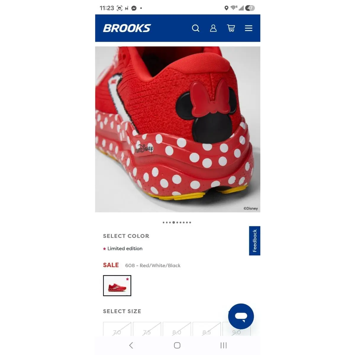 Brooks shoes - Brooks Ghost Max 2 Minnie Mouse - 1105071D008 - Red, White, Yellow, Black 3