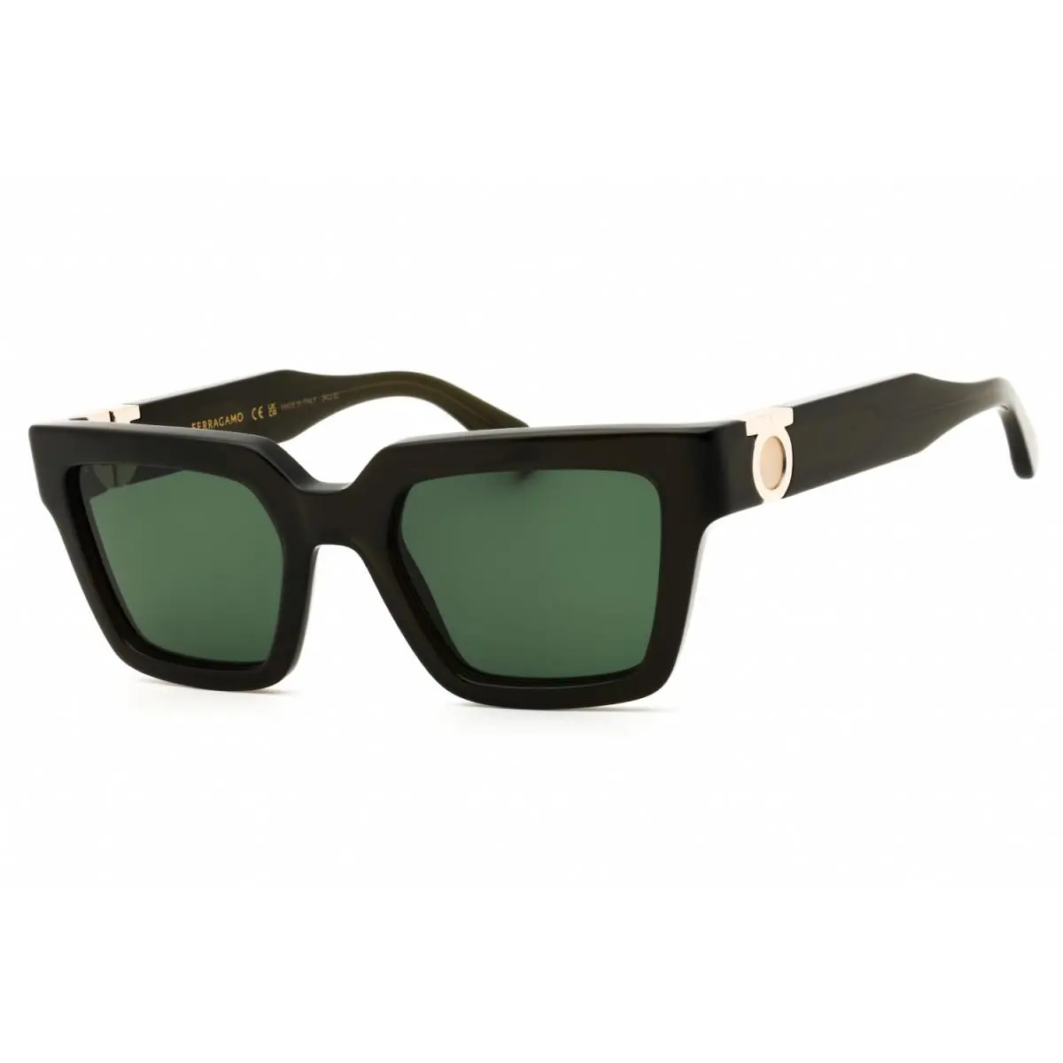 SF2066S 302 Transparent Dark Green/green 52-21-140 by Salvatore Ferragamo
