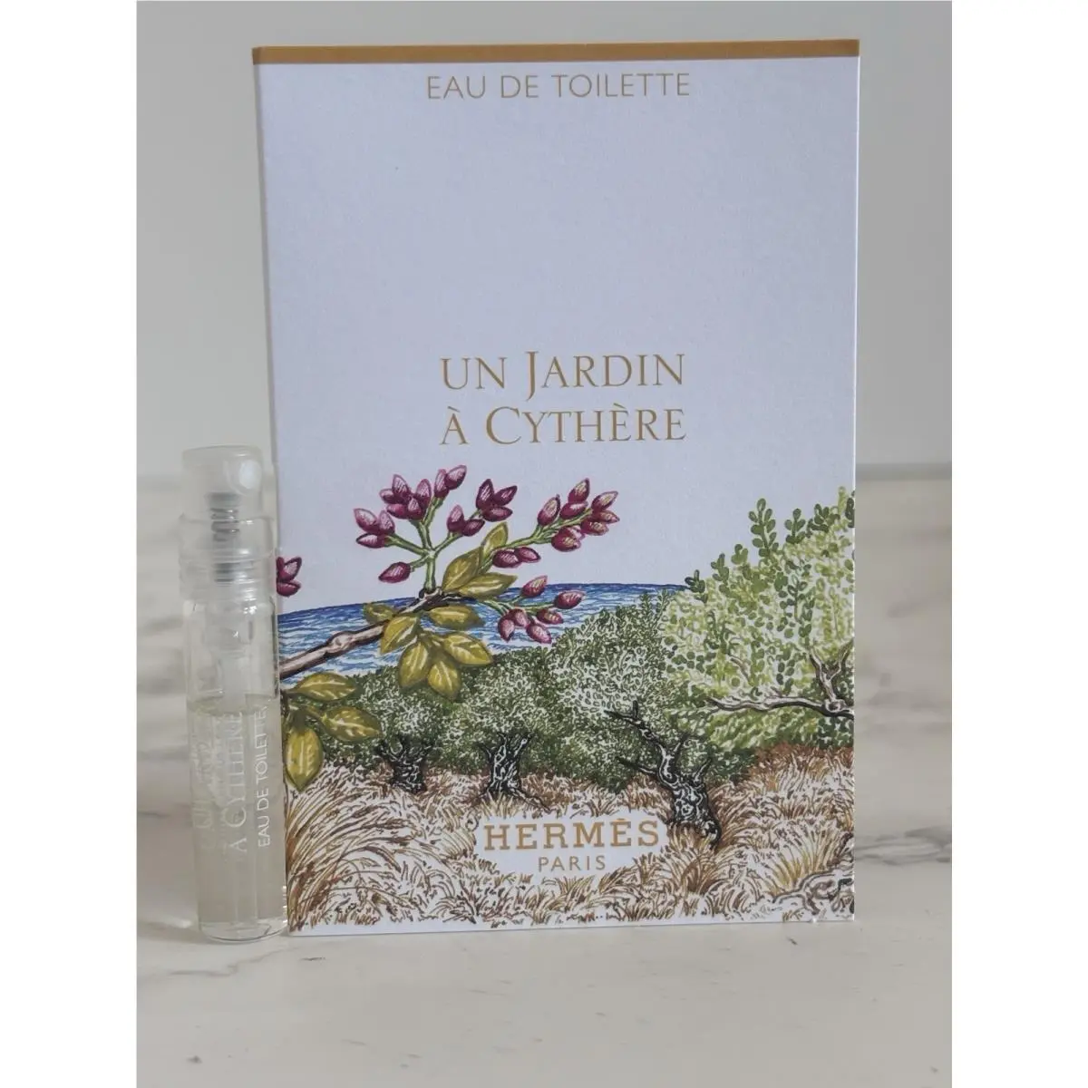 Un Jardin Cythre Eau de Toilette Spray Sample by Hermes 2 mL