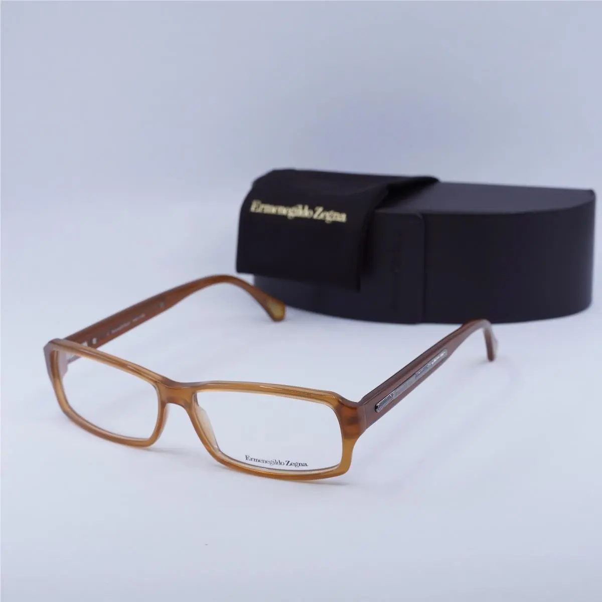 Ermenegildo Zegna VZ3556 0T91 Light Brown 56mm Eyeglasses